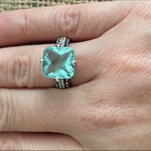 Aquamarine Greek isles Lia Sophia ring