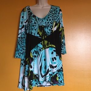 Beautiful multi colored top like new!