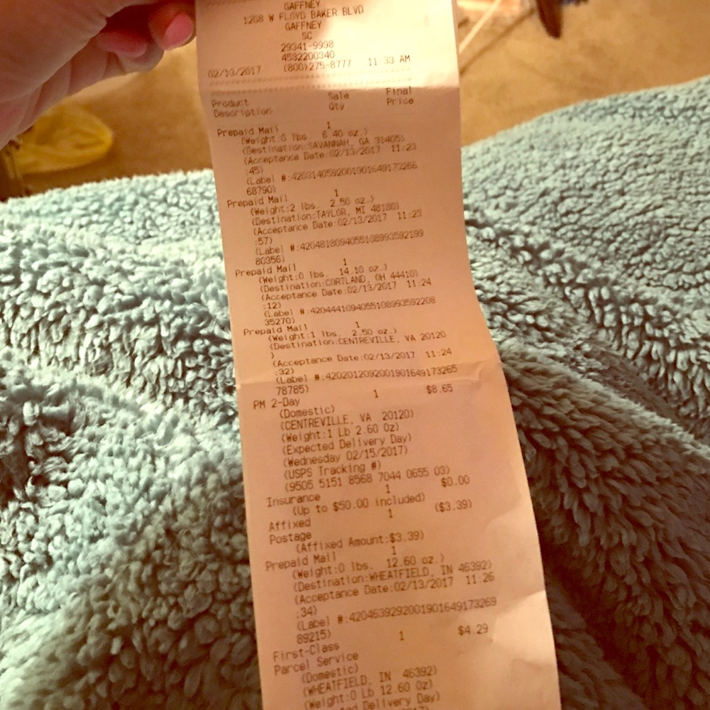 🚨📬Tracking Receipts📬🚨