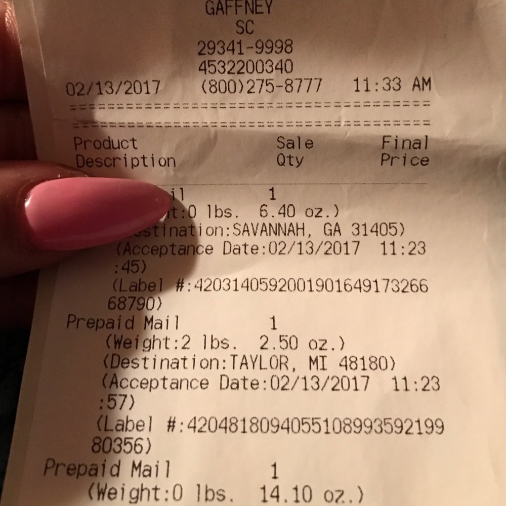 🚨📬Tracking Receipts📬🚨 - Picture 4 of 4