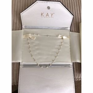KAY JEWELERS 14k white gold pearl necklace