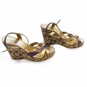 Coach wedge sandals