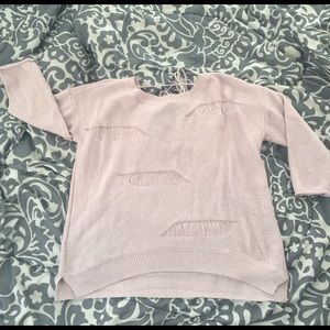 Baby pink Express sweater