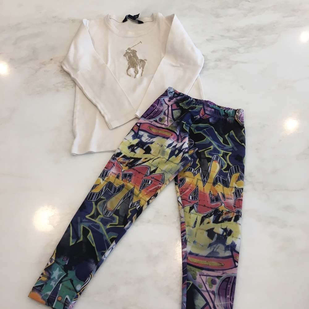 Les Tout Petit Graffiti Leggings