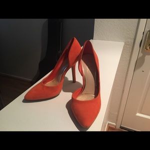 BCBG orange heels!