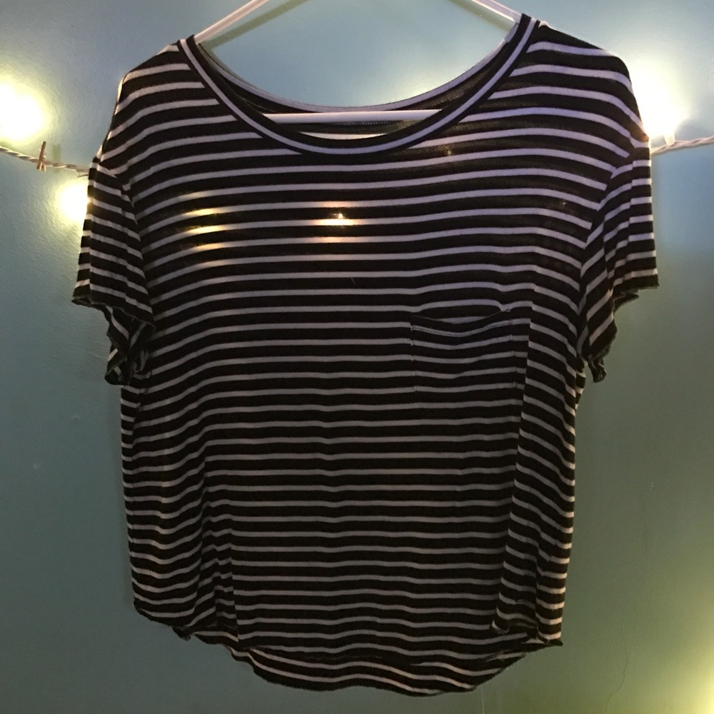 XS-S American Eagle Striped Tee