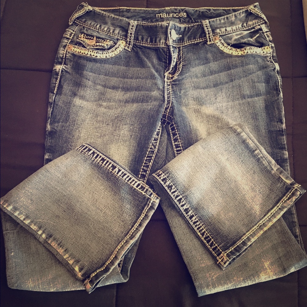 Maurice's slim boot cut jean