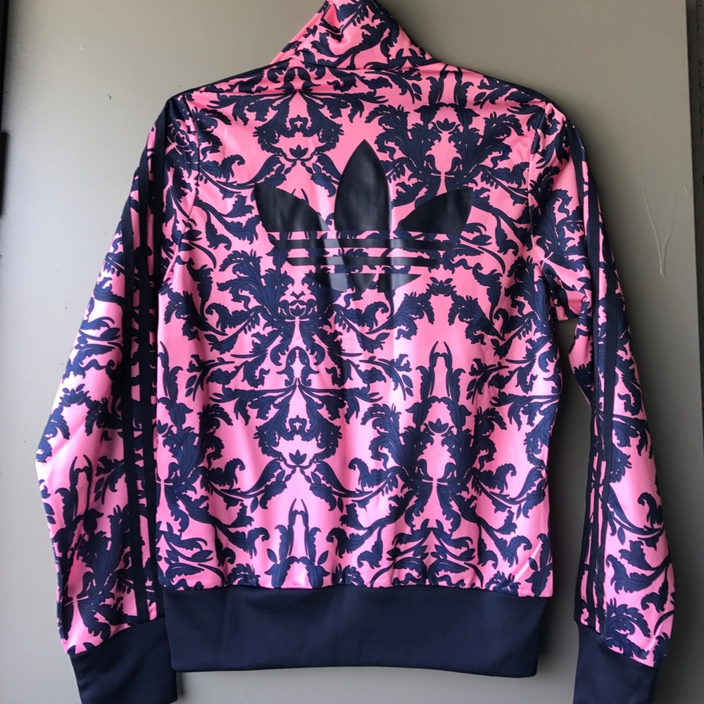 Adidas floral track jacket