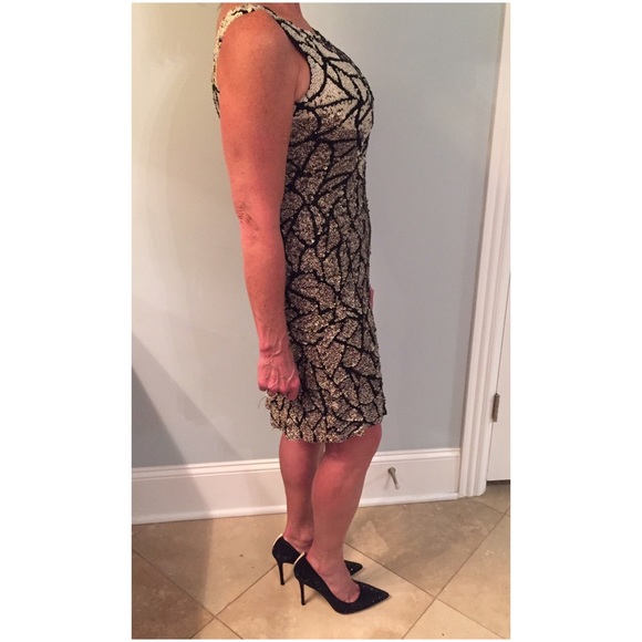 Demetrios Cocktail fully beaded dress - Picture 6 of 6