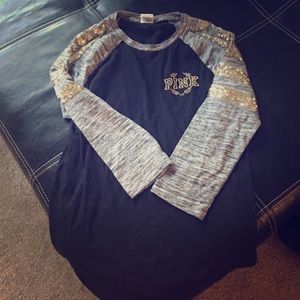 💗VS PINK sequin shirt