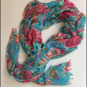 Betsy Johnson Floral Scarf