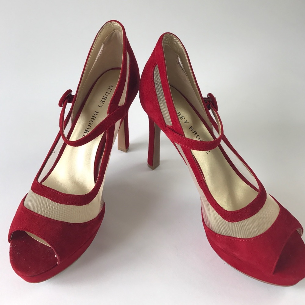 Red trimmed heels
