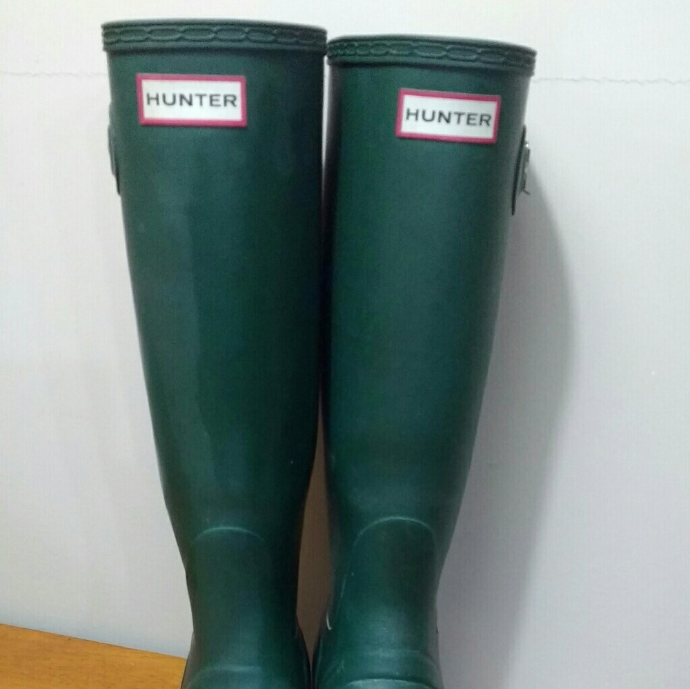 Hunter Rain Boots Hunter Green Size 7