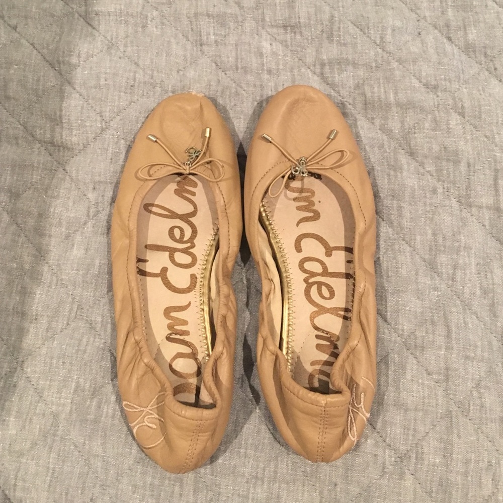 sam edelman tan flats
