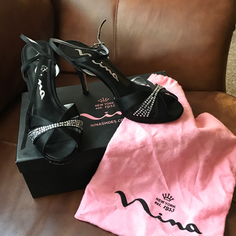Black Nina Heels