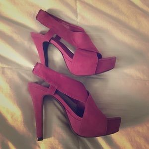 DVF Zia cross cross suede pump