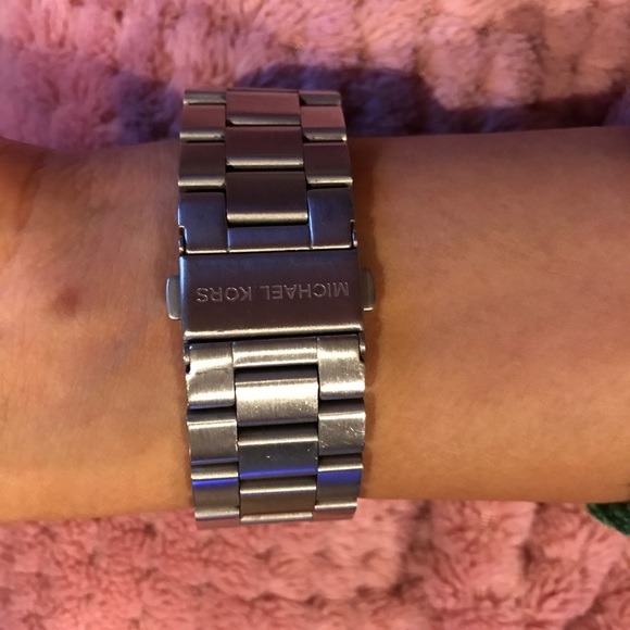 Michael Kors matte silver watch