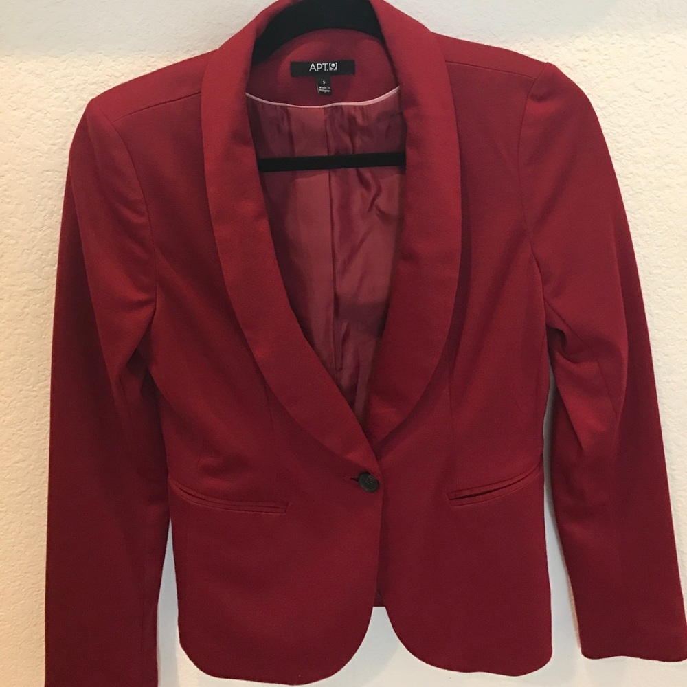 Apt 9 Maroon Career Jacket size S