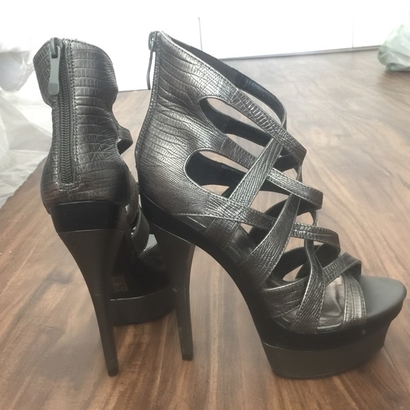 Bebe Strappy Heels (Only Worn Once!) Size 7 - Picture 2 of 4