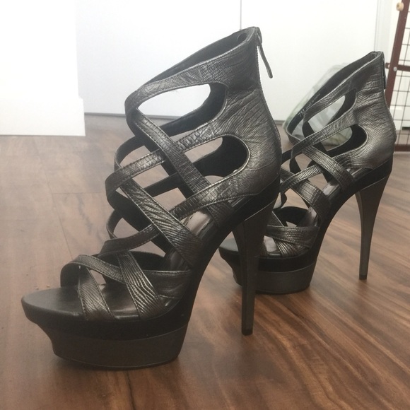 Bebe Strappy Heels (Only Worn Once!) Size 7 - Picture 4 of 4