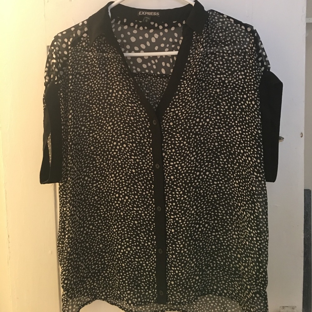 Express short sleeve blouse