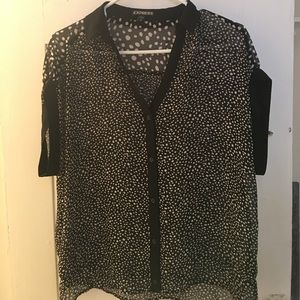 Express short sleeve blouse