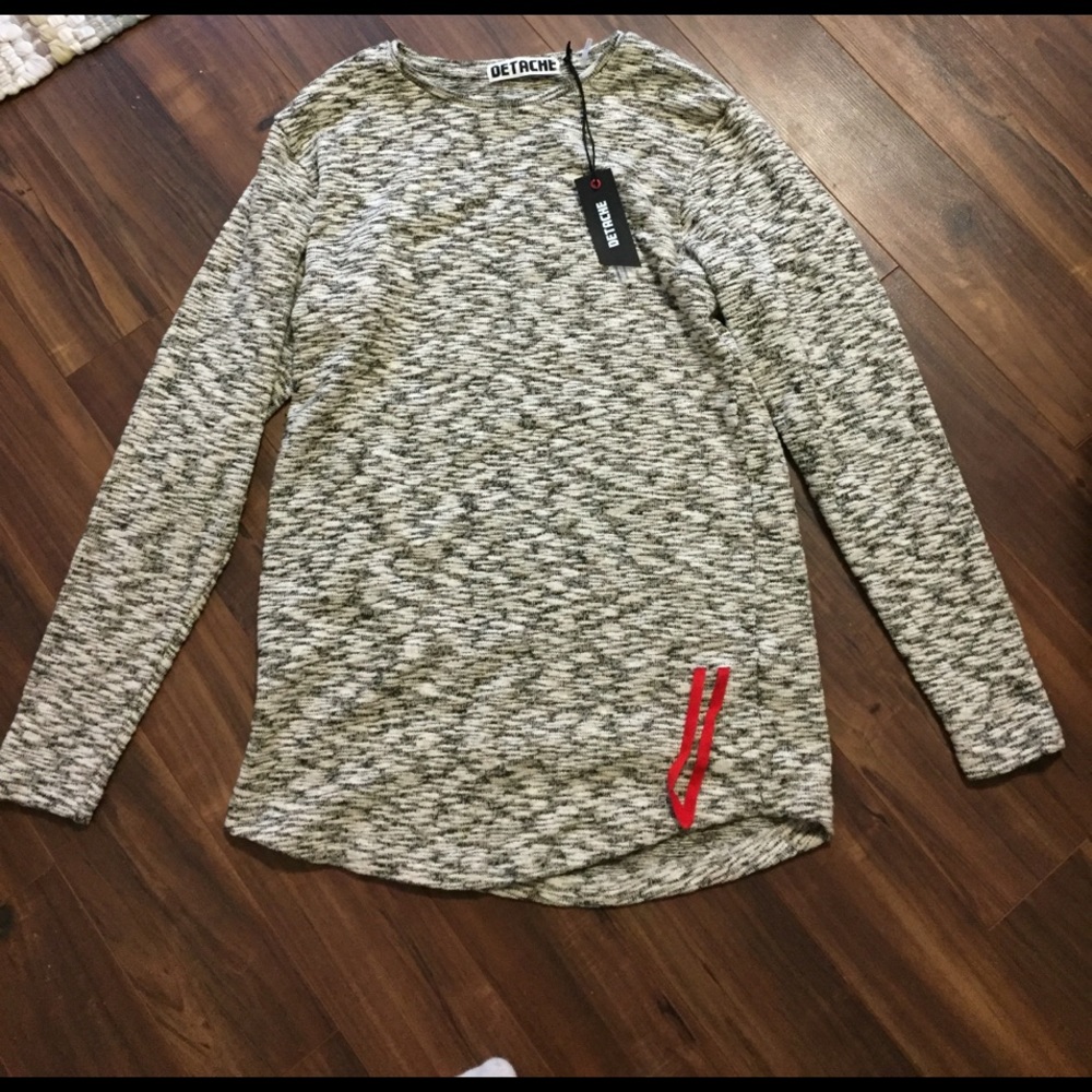 DETCAHE Men's Large Knit Shirt