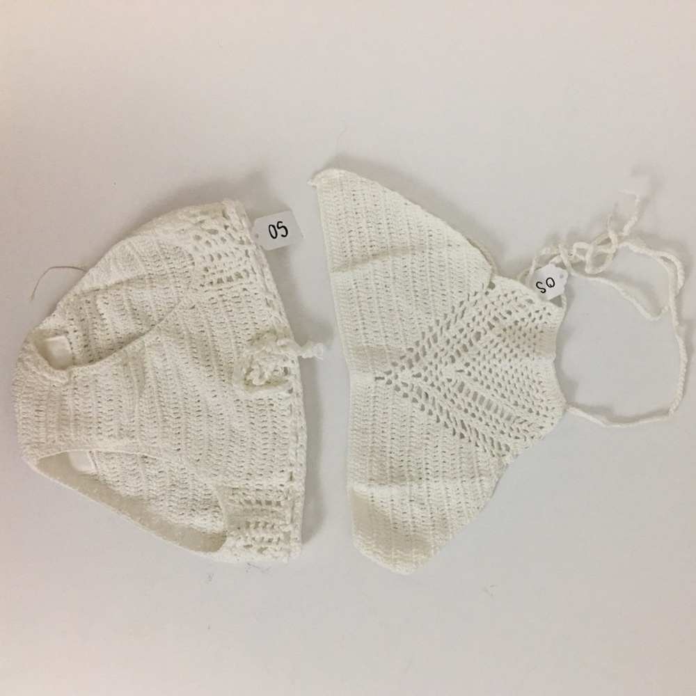 ‼️1 LEFT‼️2 piece crochet knit white boho bikini - Picture 4 of 8