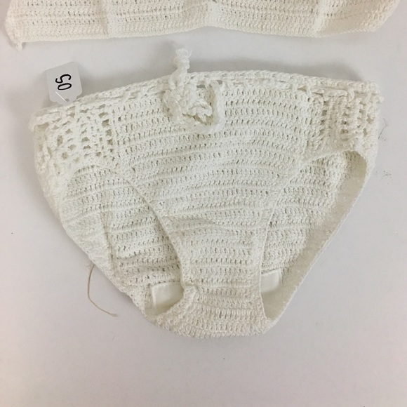 ‼️1 LEFT‼️2 piece crochet knit white boho bikini - Picture 5 of 8