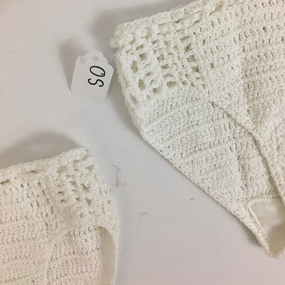 ‼️1 LEFT‼️2 piece crochet knit white boho bikini - Picture 8 of 8