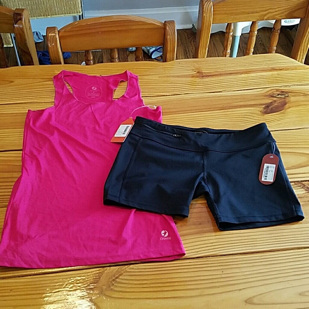 Oiselle outfit Tank M shorts XL NWT