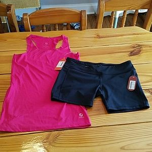 Oiselle outfit Tank M shorts XL NWT