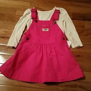 3T Oshkosh overalls skirt NWT