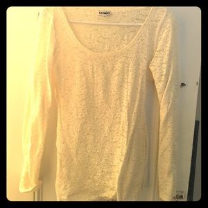 Long sleeve lace shirt