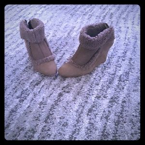 Ann Taylor Simona Wedge Booties.