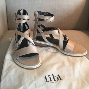Tibi Imogen Satin Sandal