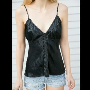 Gold Hawk silk cami