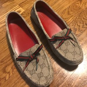 Gucci Monogram Vintage GG Loafers / Flats 37
