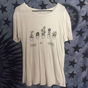 "Plants are friends" Off-White Soft John Galt Tee