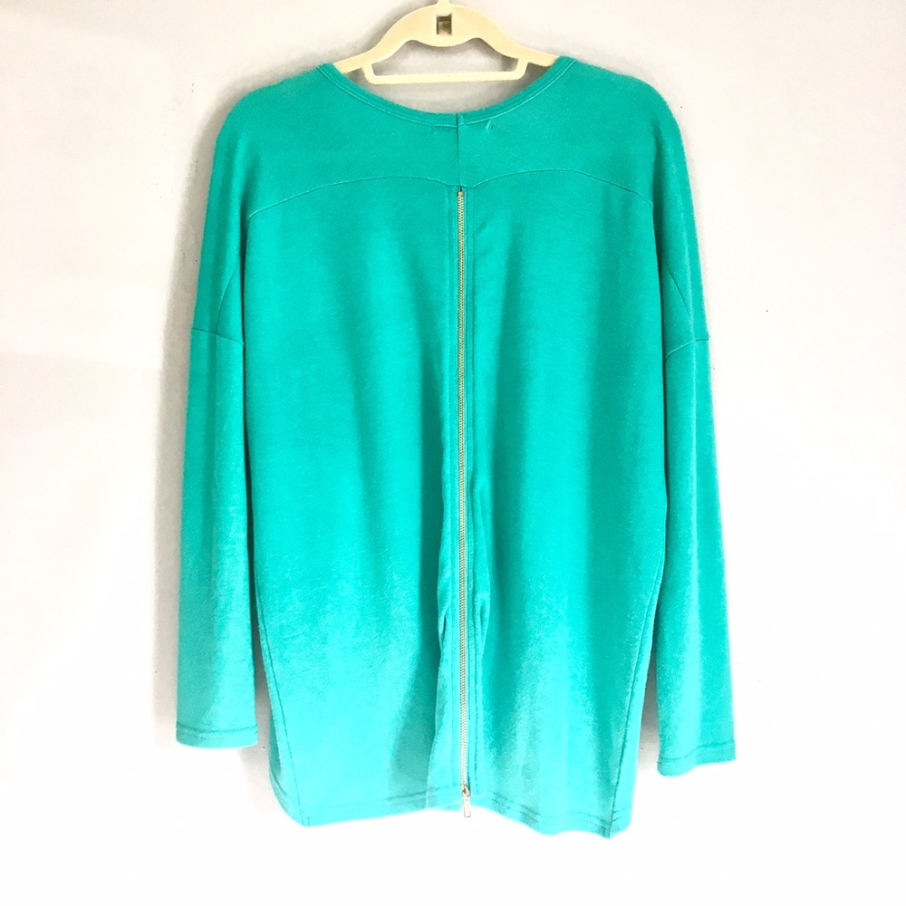 Zippered-Back Sweater