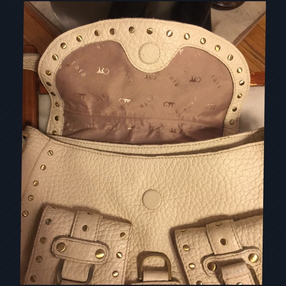 SALE❤️NWOT-RAFÉ NEW YORK CREAM PEBBLED LEATHER BAG - Picture 3 of 6