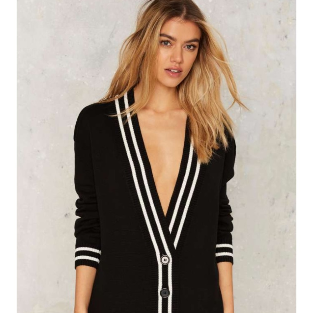 Nasty Gal Varsity Cardigan