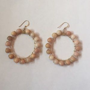 Pretty Pale Pink Hoop Earrings