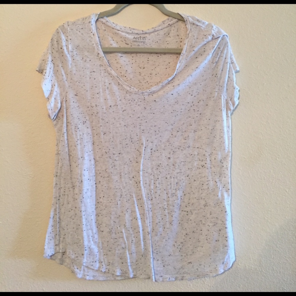 White marked tee