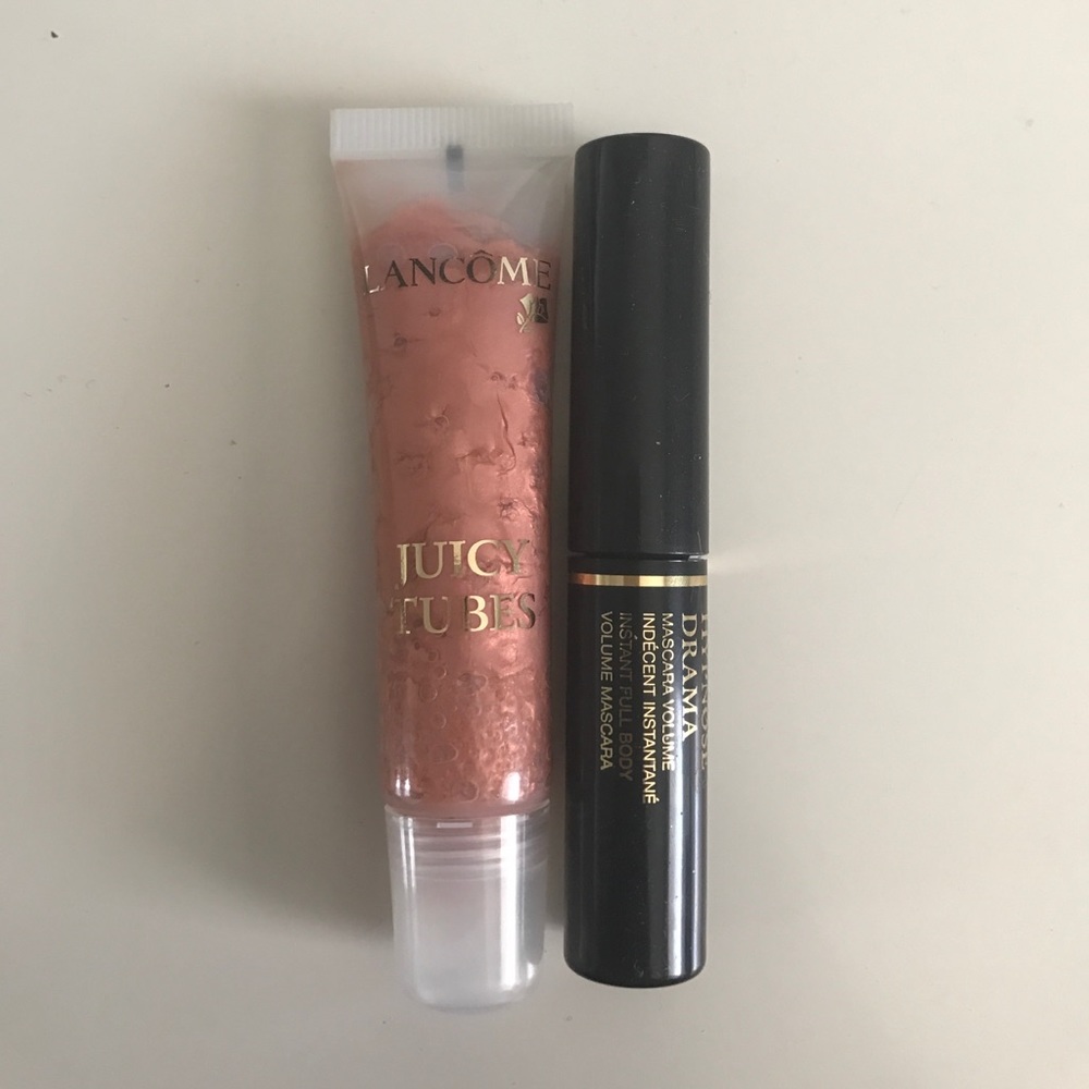 LANCOME juicy tube lip gloss&volume mascara sample