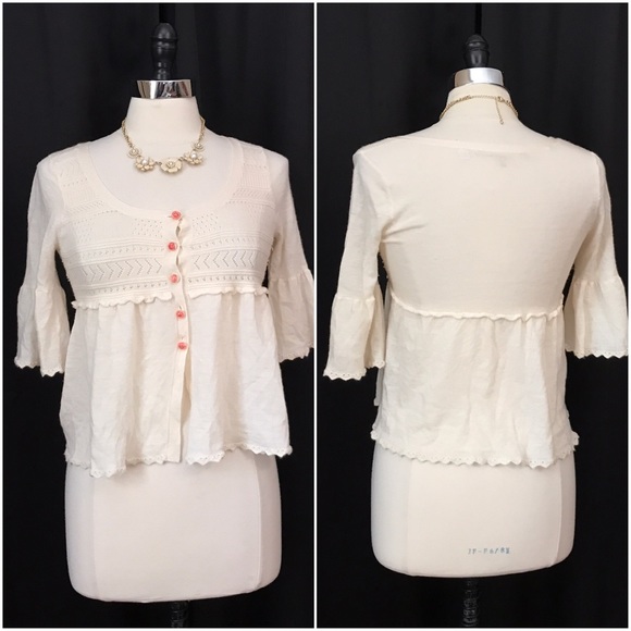 Anthropologie Sweaters - {Knitted & Knotted} Anthropologie blush cardigan