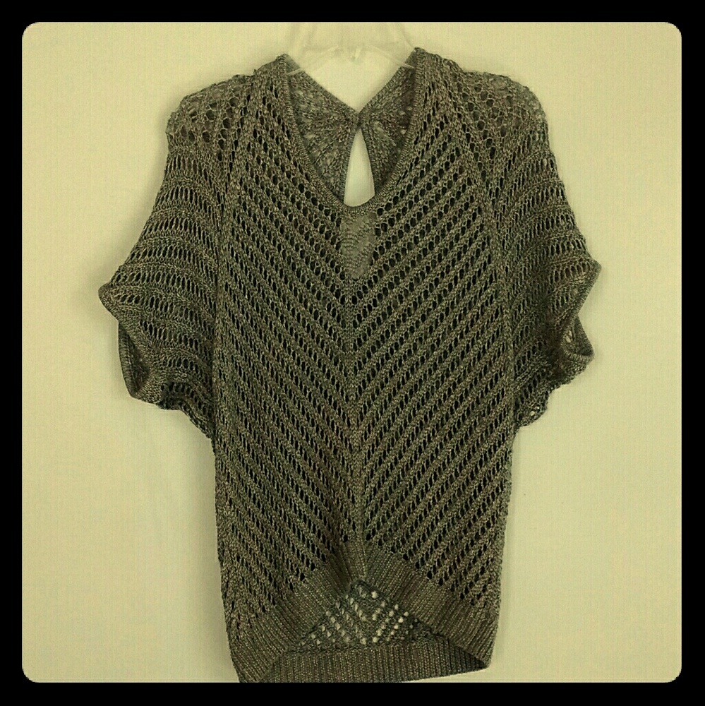 EXPRESS medium metallic slouchy sweater