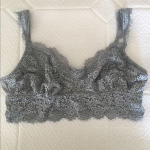 Aerie grey lace bralette