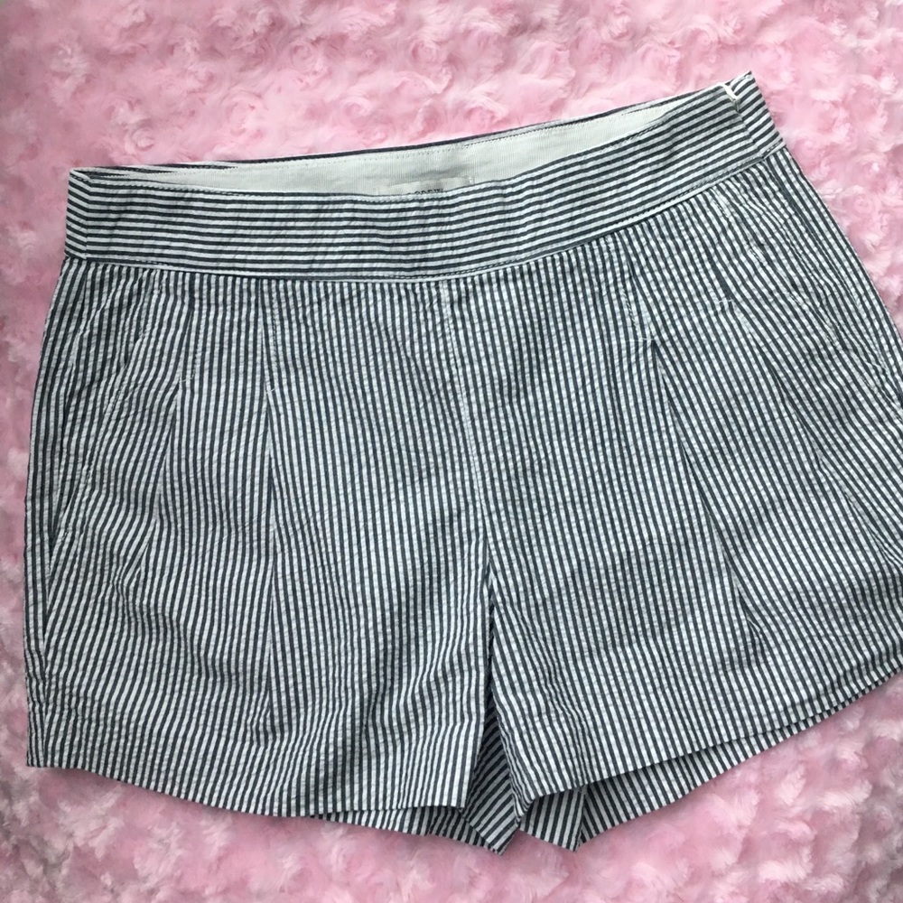 J Crew Pinstripe Shorts size 0
