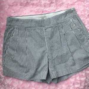 J Crew Pinstripe Shorts size 0